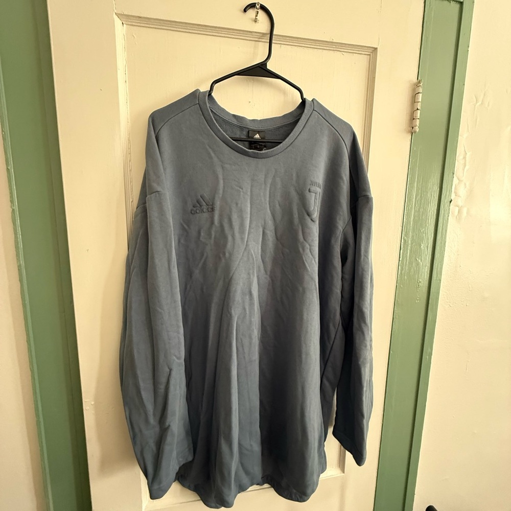 Adidas Juventus Men's Slate Monochrome Crew Neck Sweatshirt